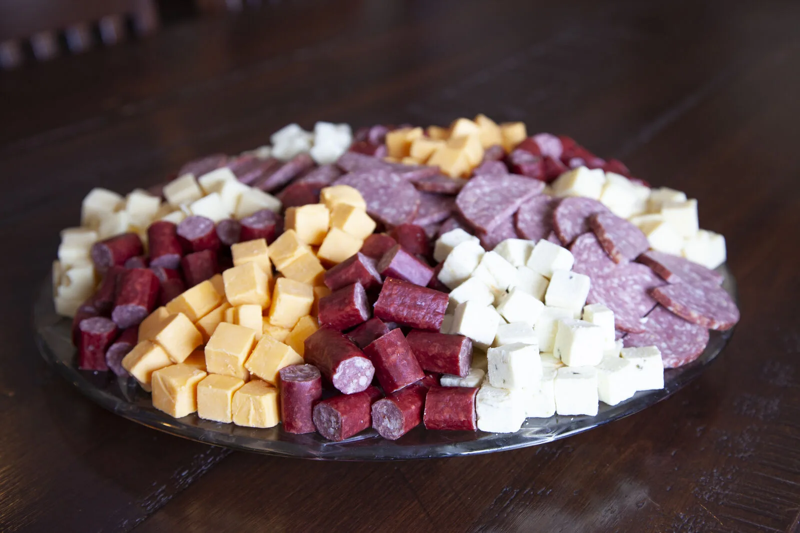 Wine paired with a course by the fire